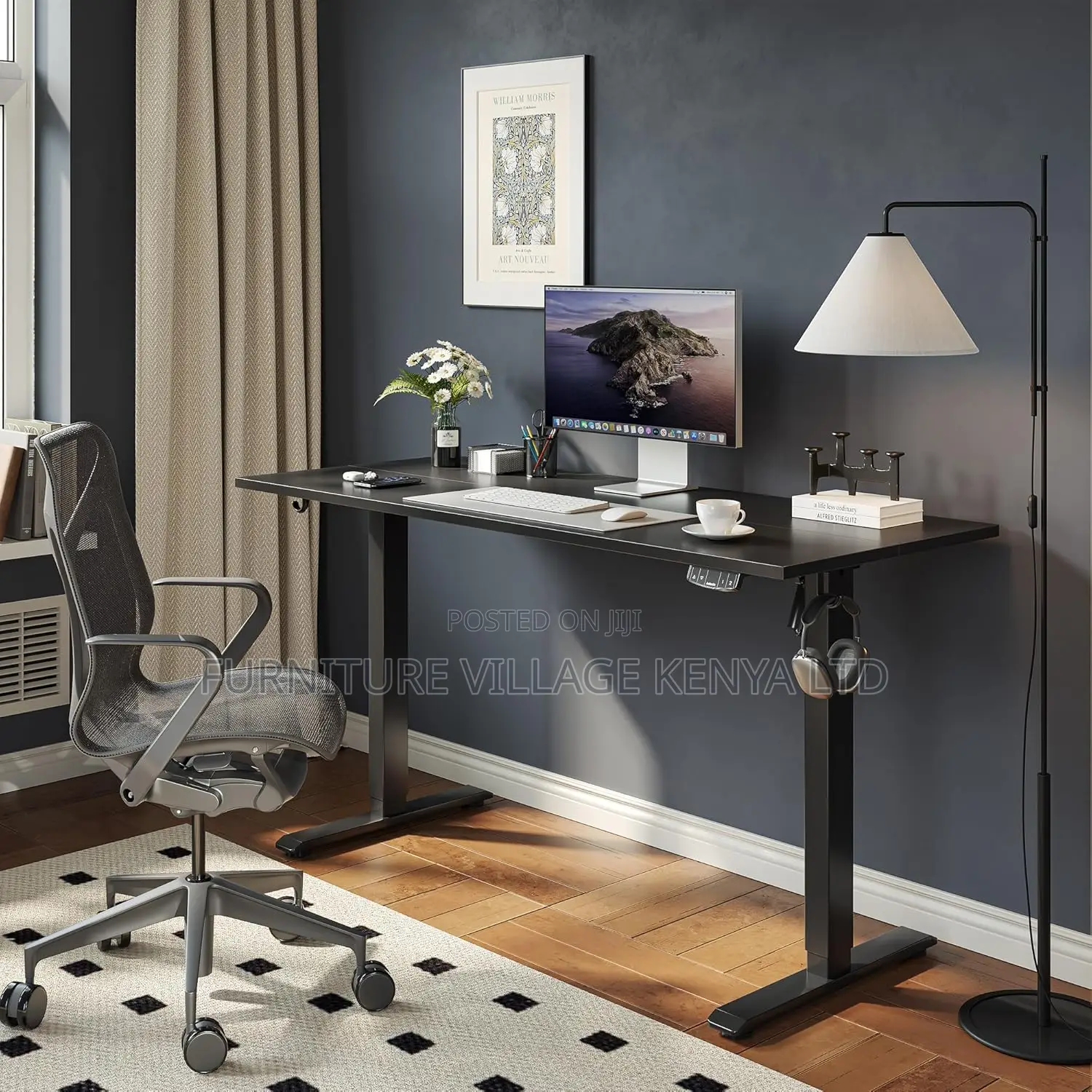 Electric Desk, 48 X 24 Inches Height Adjustable Table