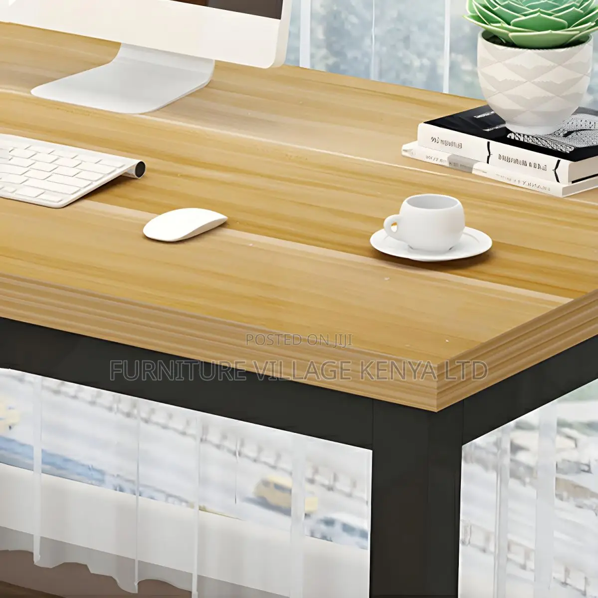 Home Office Desk; 120cm Generic Computer Table in Brown