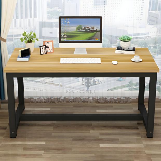 Home Office Desk; 120cm Generic Computer Table in Brown