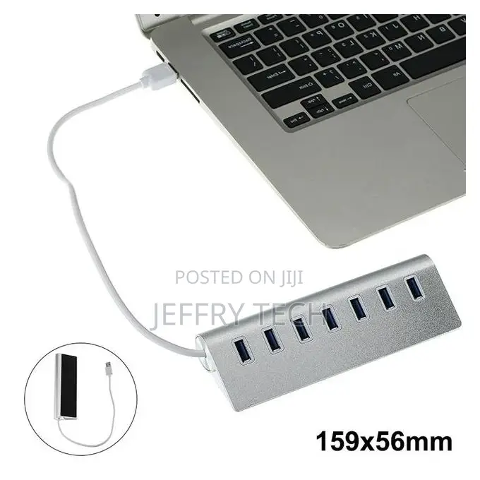 7 in 1 Usb 3.0 Hub Splitter Extension Cable 30cm Multiple Us