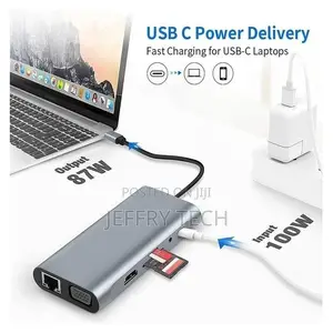 11 in 1 Usb Type C Hub Hdmi Converter Hd Notebook Phone G