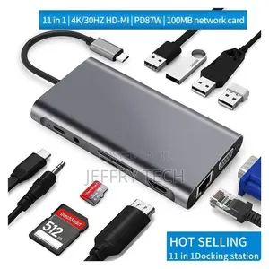 11 in 1 Usb Type C Hub Hdmi Converter Hd Notebook Phone G