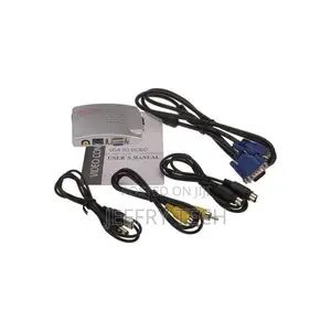 VGA to AV / S-Video / RCA Composite Video Converter - Silver