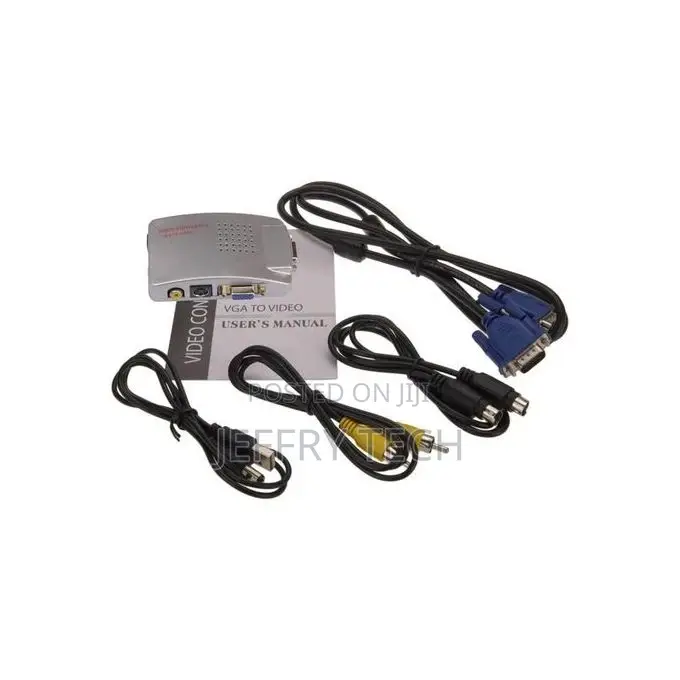 VGA to AV / S-Video / RCA Composite Video Converter - Silver
