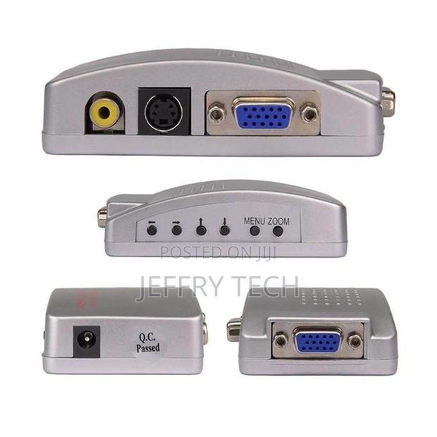 VGA to AV / S-Video / RCA Composite Video Converter - Silver