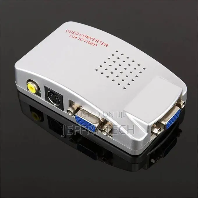 VGA to AV / S-Video / RCA Composite Video Converter - Silver