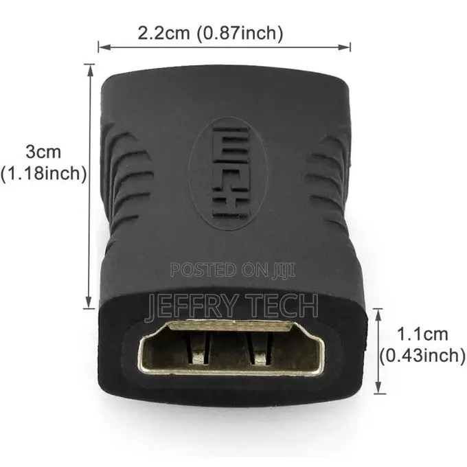 Adapter (19 Pin HDMI, 19 Pin HDMI, Female Connector / Female