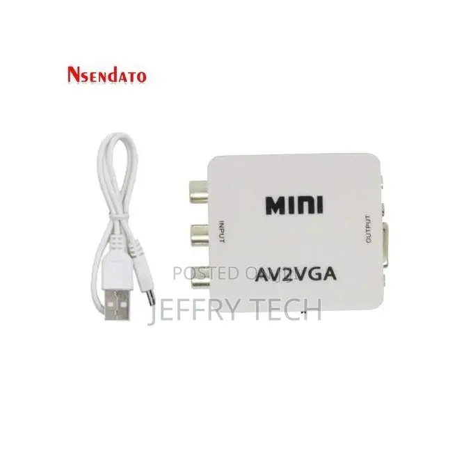 RCA CVBS to VGA Video Converter Conversor With 3.5mm Audio T