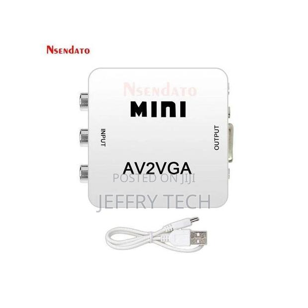 RCA CVBS to VGA Video Converter Conversor With 3.5mm Audio T - thumbnail 2