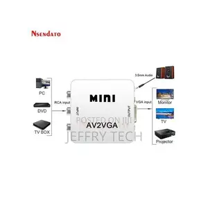 RCA CVBS to VGA Video Converter Conversor With 3.5mm Audio T