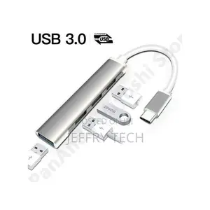 4 Port Usb 3.0 Hub High Speed Type-C Splitter 5gbps for Pc C
