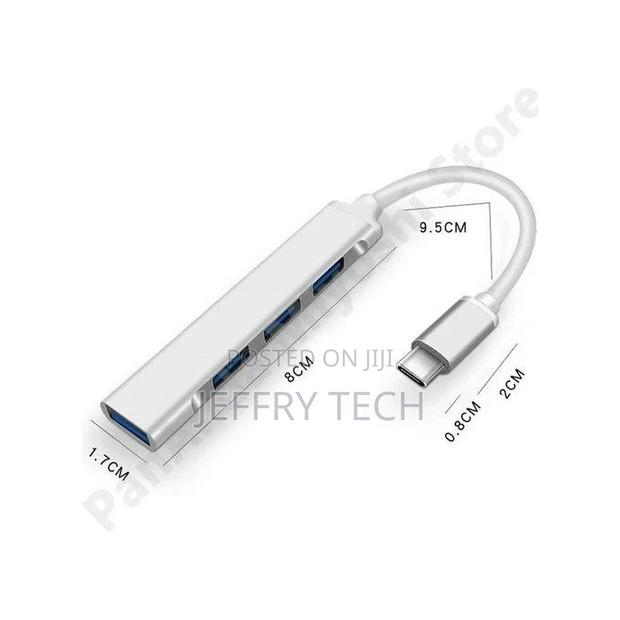 4 Port Usb 3.0 Hub High Speed Type-C Splitter 5gbps for Pc C - thumbnail 3