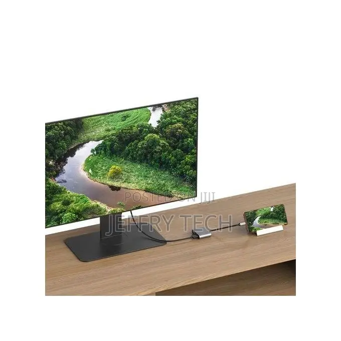USB C to HDMI Compatible VGA Adapter Usb to Vga Cable 4K60H
