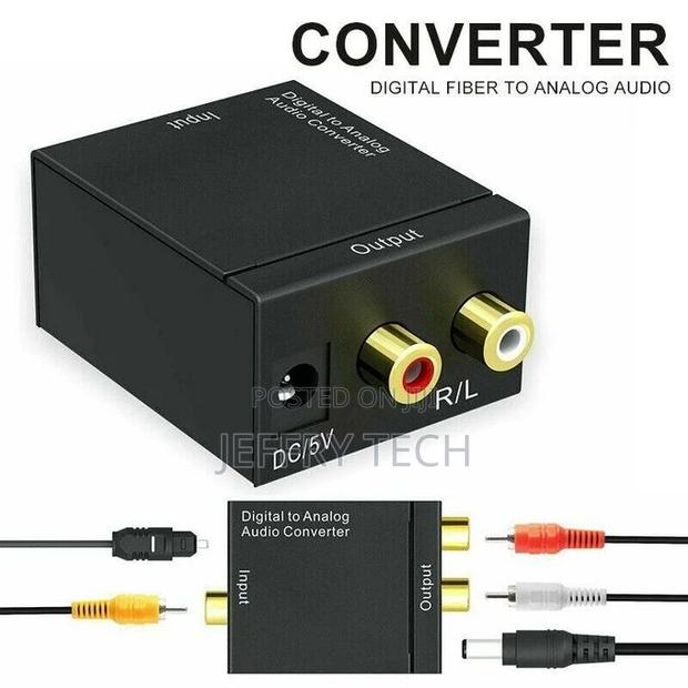 Optical Coaxial Digital to Analog Audio Converter Adapter RC
