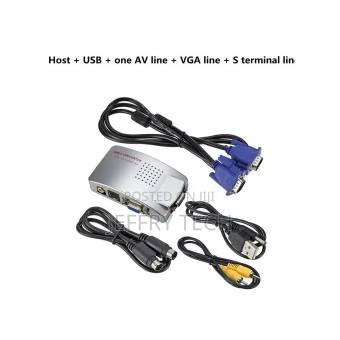 Grwibeou PC Converter Box VGA to TV AV Rca