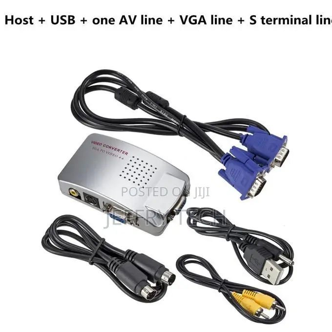 Grwibeou PC Converter Box VGA to TV AV Rca
