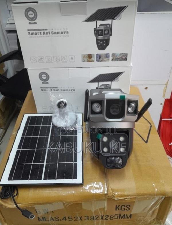4G Sim Card Solar Camera Dual Lens Outdoor
