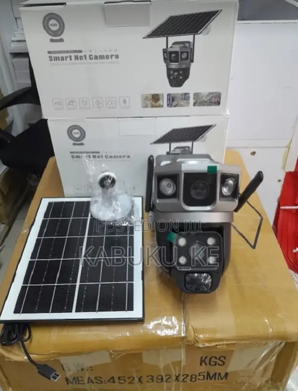 4G Sim Card Solar Camera Dual Lens Outdoor