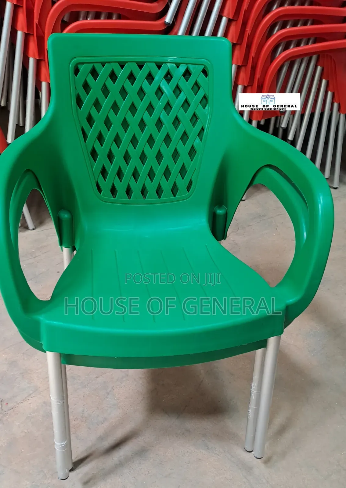 Safaricom Green Plastic Chair