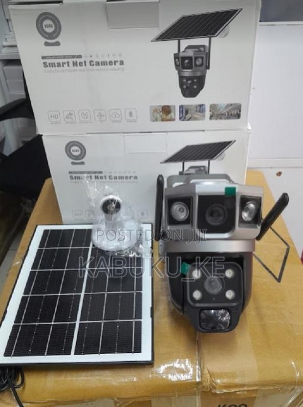 Dual Lens 4g Simcard Solar Camera Color Night Vision - main view