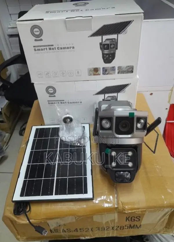 Dual Lens 4g Simcard Solar Camera 1080p Colored Night Vision