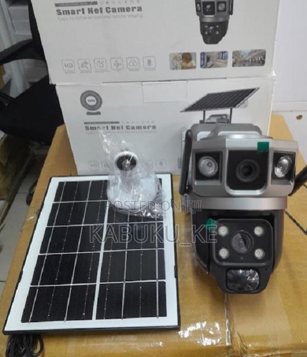 4g Sim Dual Lens Solar Panel Camera Night Vision V380