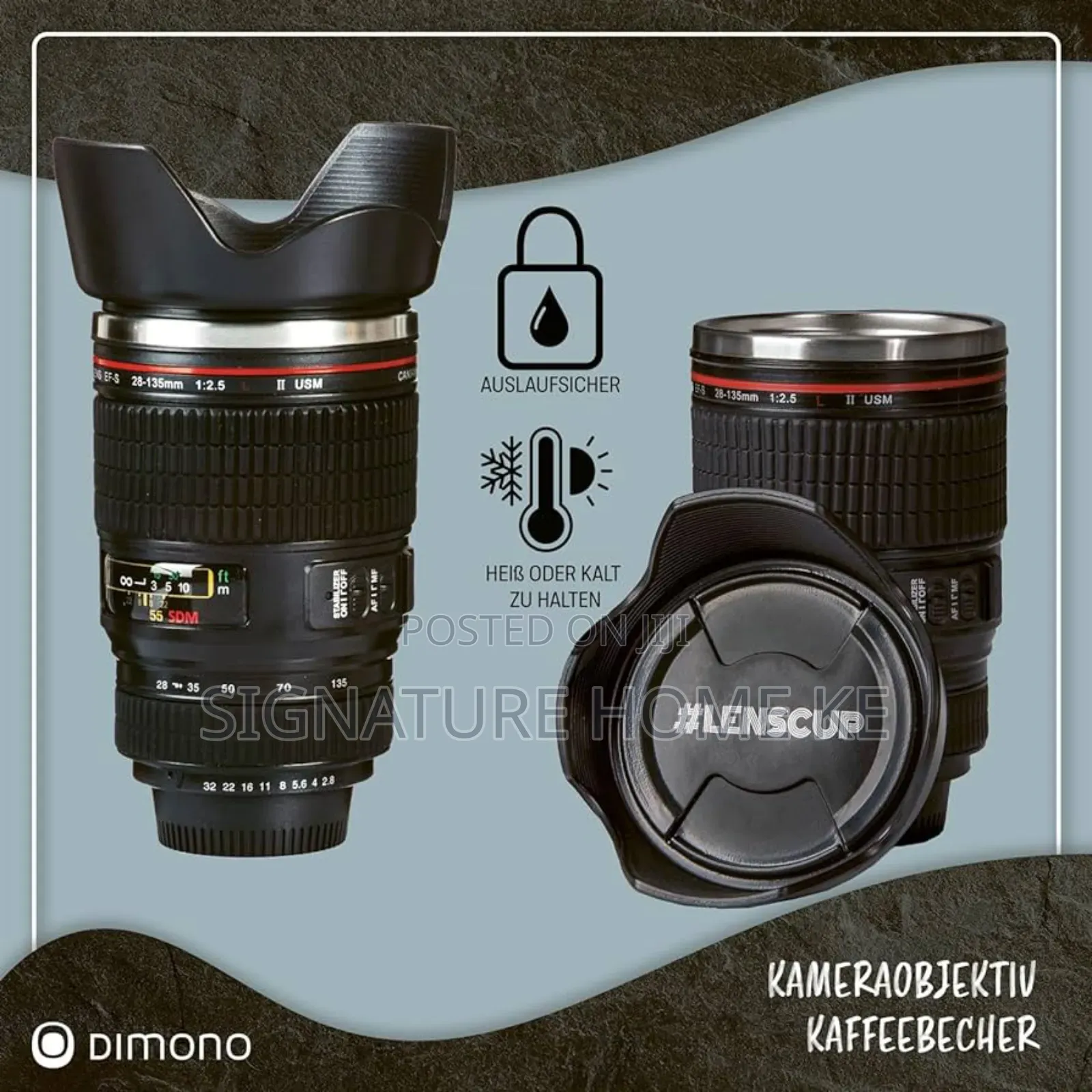 Camera Lens Thermol Cup