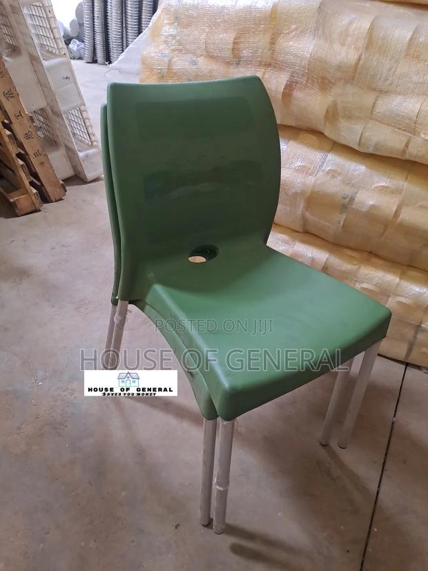 Jungle Green Armless Plastic Chair - main view