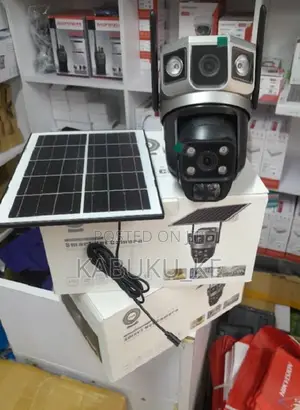 PTZ V380 Pro Dustproof Dual Lens Screen 4g Solar Camera 1080