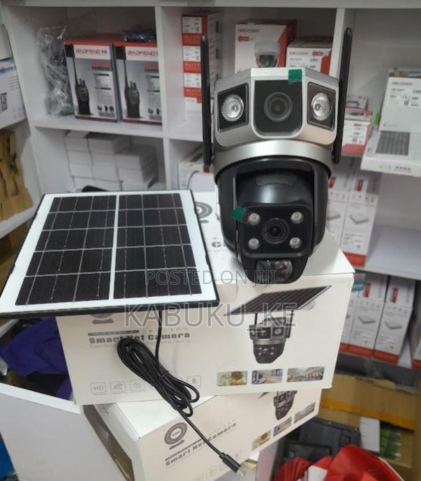 Intelligence 4g Sim Dual Lens Solar Panel Camera Outdoor - main view