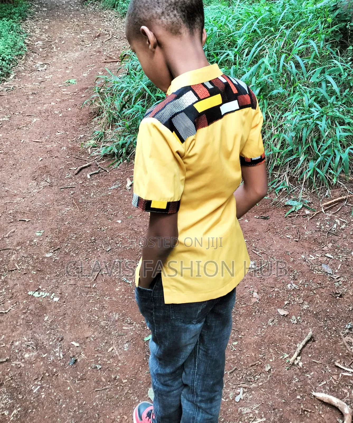 Boys Mustard Yellow Shirt