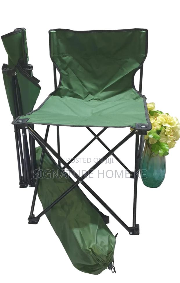 Foldable Metallic Frame Water Proof Canvas Camping Chair - thumbnail 4