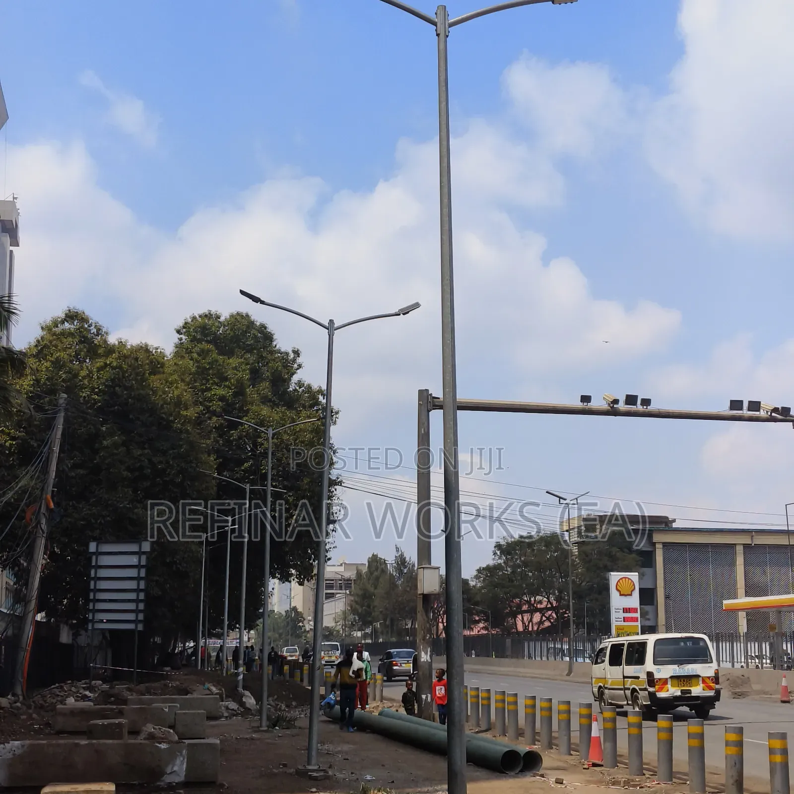 Street Lamp Poles - Galvanized Steel Street Light Poles