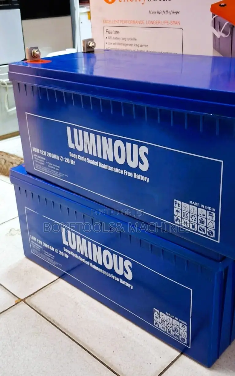 Luminous Gel Deep Cycle Sealed MF Battery 200ah 20hr