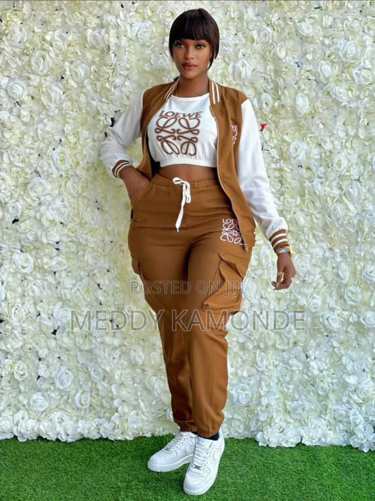 3pc Brown Tracksuit