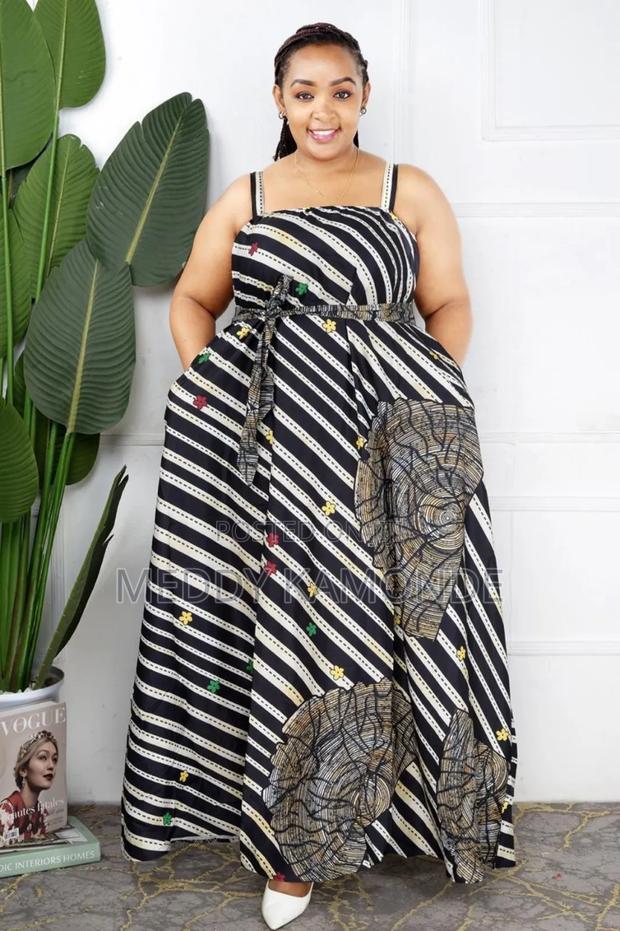 Printed Long Dress - main view