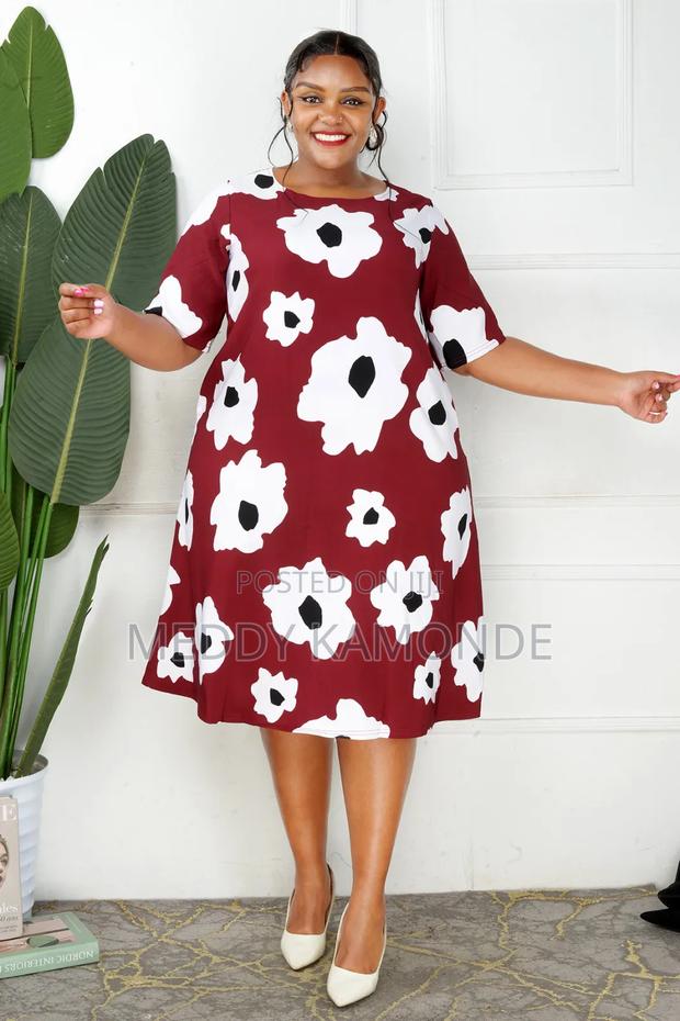 Floral Maroon Shift Dress