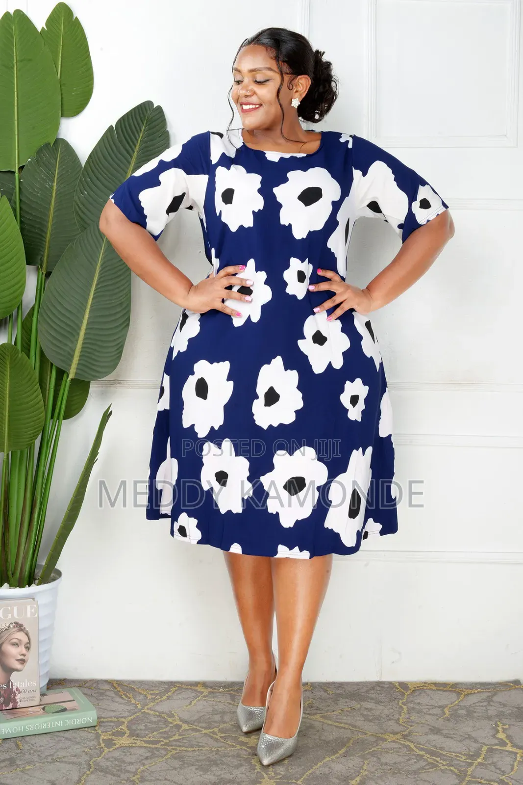 Floral Maroon Shift Dress