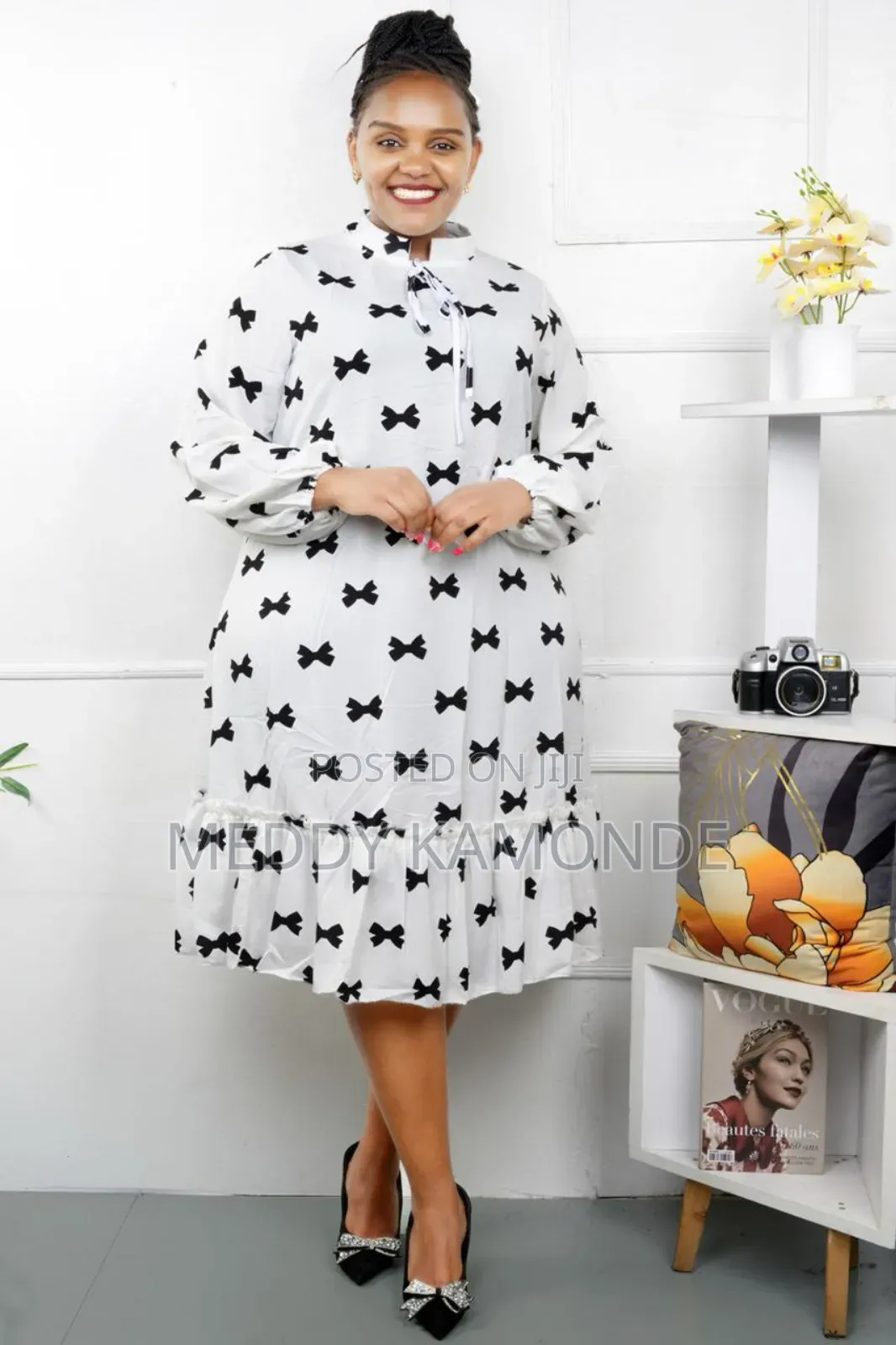 White Free Maternity Shift Dress