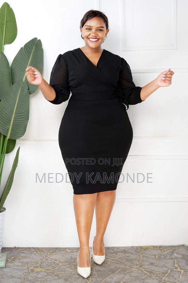 Heavy Cotton Royal Blue Dress - thumbnail 3