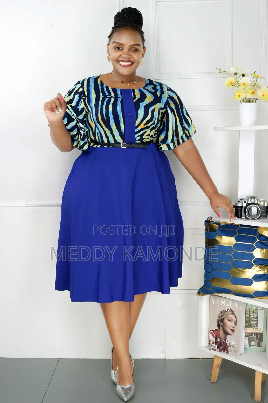 Royal Blue Skater Dress