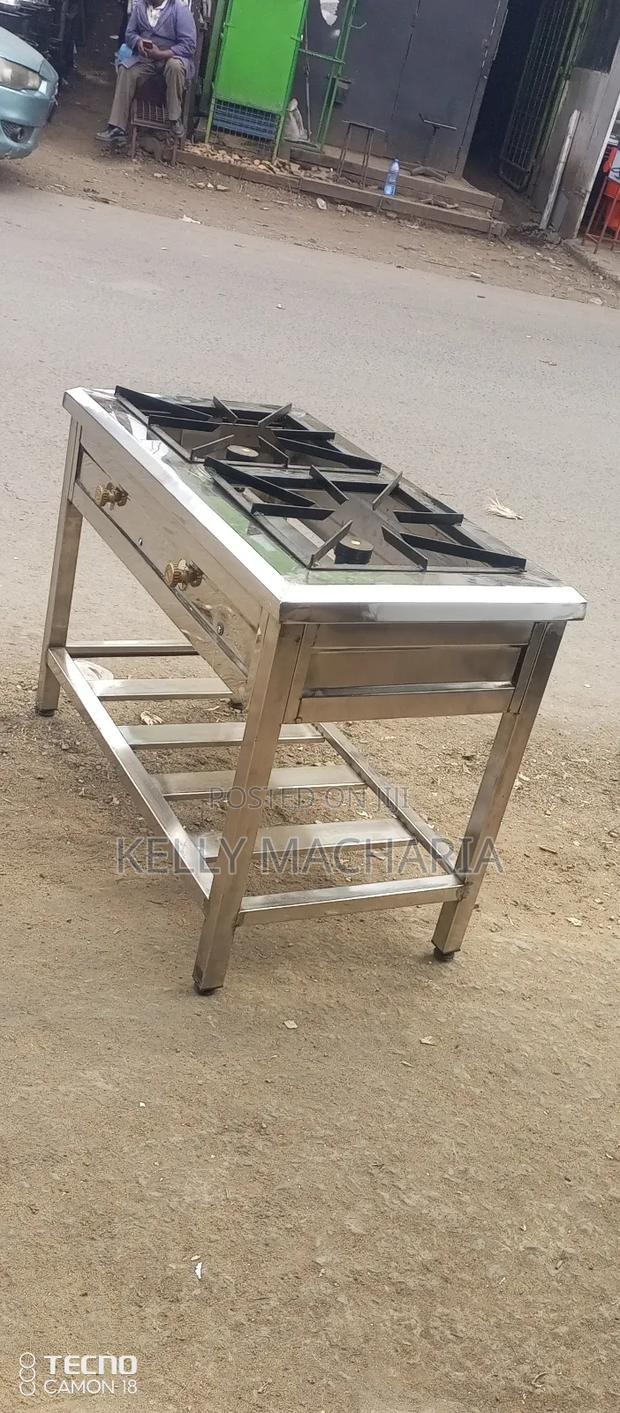 Stainless Steel Two Burner Gas Grill Jikos - thumbnail 3