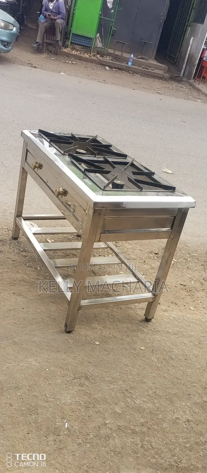 Stainless Steel Two Burner Gas Grill Jikos