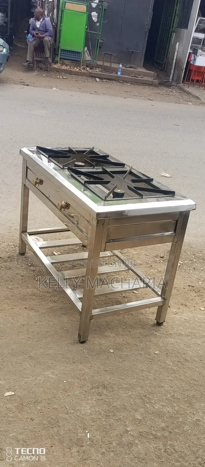 Stainless Steel Two Burner Gas Grill Jikos