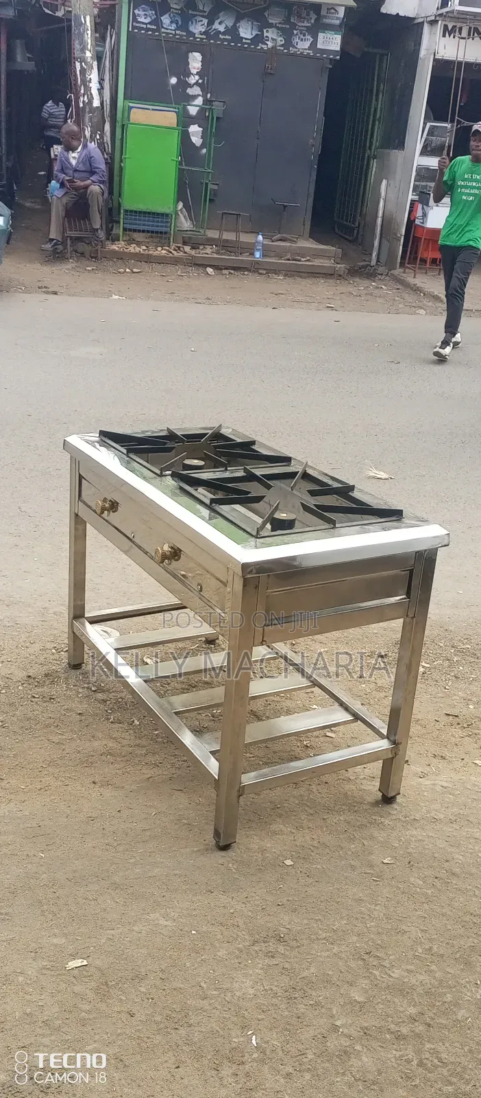 Stainless Steel Two Burner Gas Grill Jikos