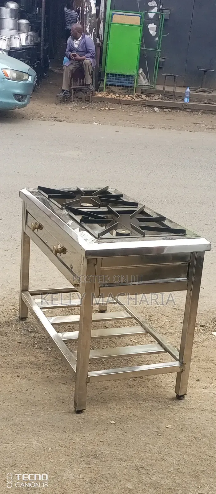 Stainless Steel Two Burner Gas Grill Jikos
