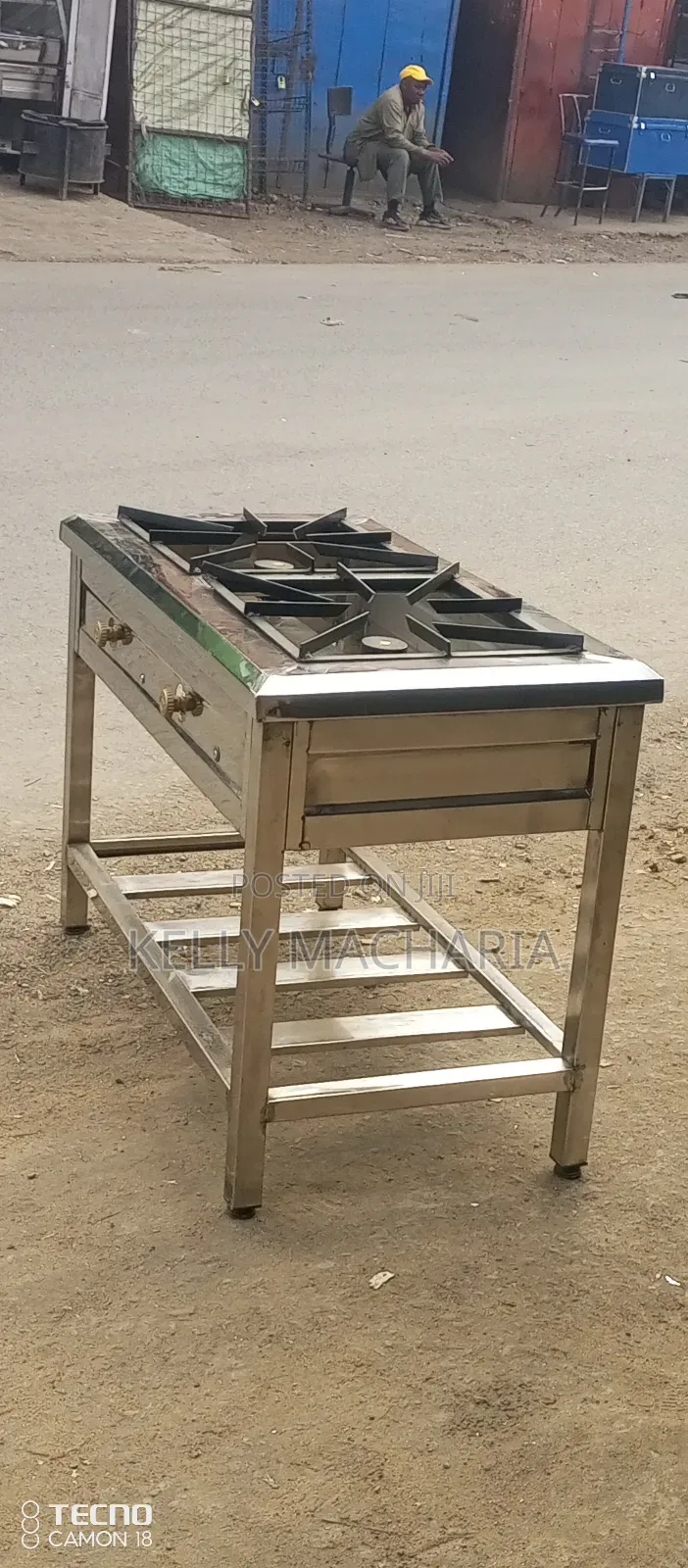 Stainless Steel Two Burner Gas Grill Jikos