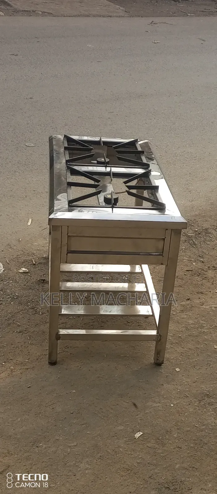 Stainless Steel Two Burner Gas Grill Jikos