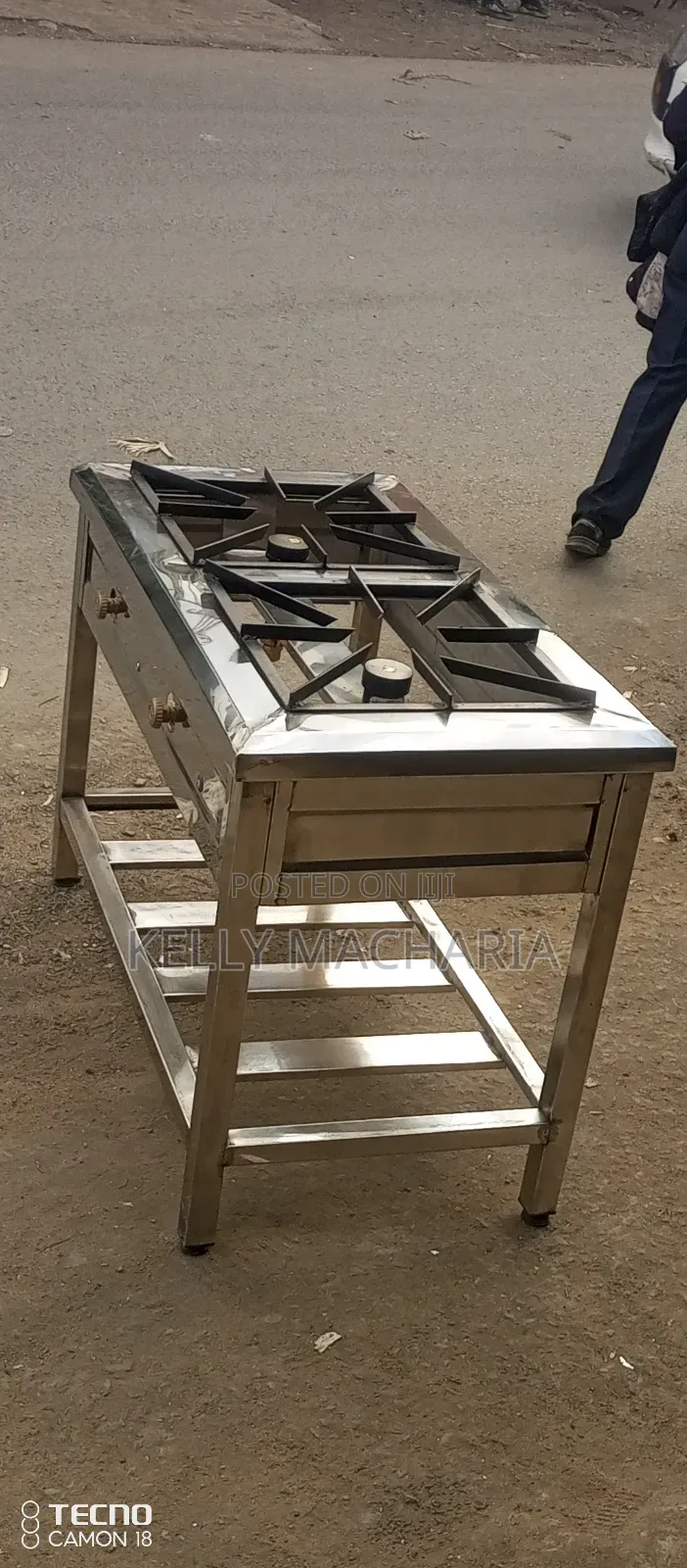 Stainless Steel Two Burner Gas Grill Jikos