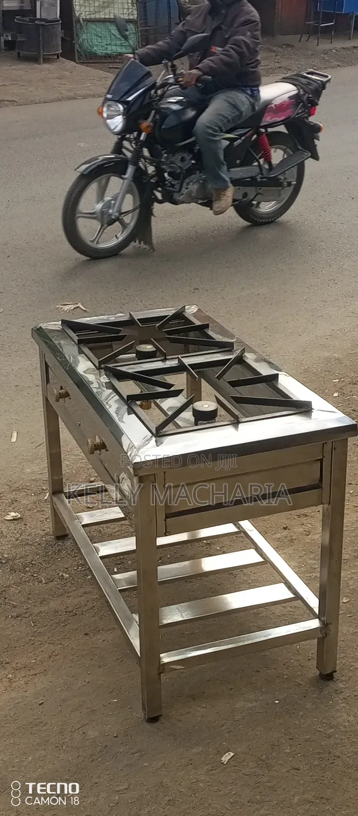 Stainless Steel Two Burner Gas Grill Jikos